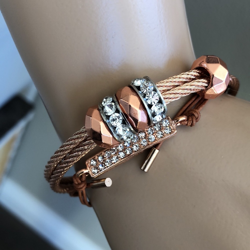Copper Bracelet Duo